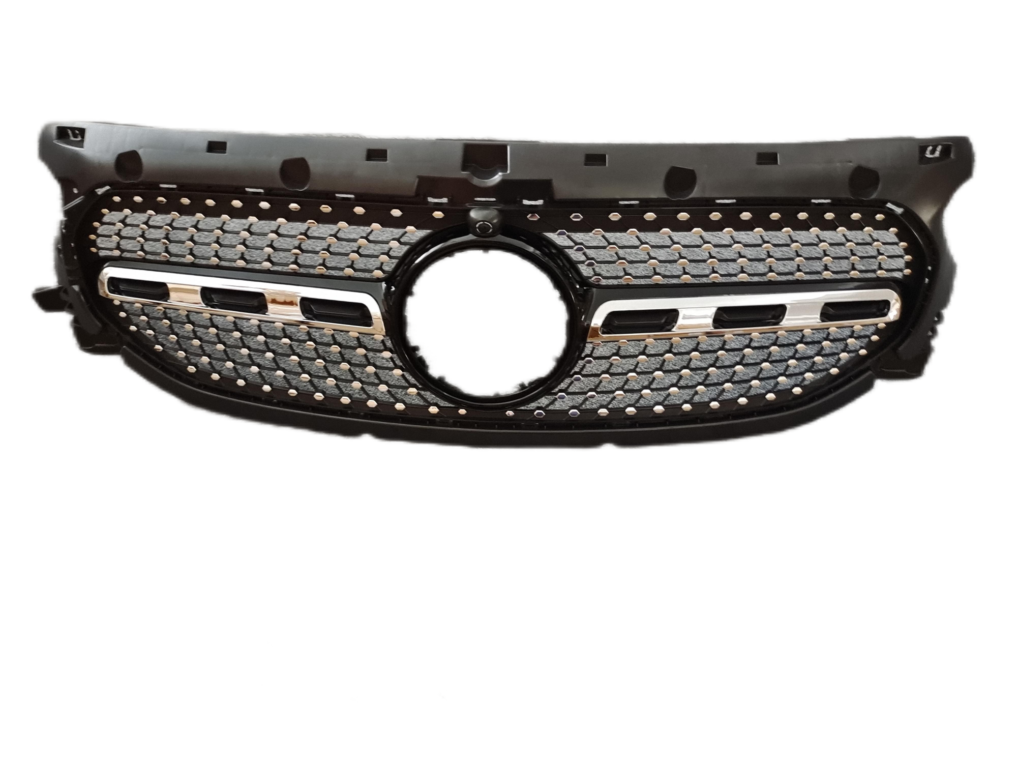 H247  DIAMOND GB/CARB  STYLE GRILLE FOR REGULAR CAR  For Mercedes Benz