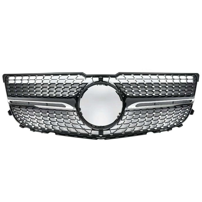 X204 DIAMOND GB/SIL GRILLE For Mercedes Benz